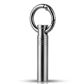 TIMULTIチタンピルピルケース小型薬ケースおしゃれ携帯用アウトドア完全防水ニトロケースマッチケース(シルバー/一つ仕切り*1個)