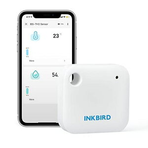 INKBIRD WiFi �����x�v �����x���� �f�W�^�� ���x�v ���x�v �X�}�[�g���x�v �A�v���ŉ��x���x�Ǘ� �A���[�g�ʒm �f�[�^�O���t���� �f�[�^�N���E�h�X�g���[�W 2.4GHZ Wi-Fi�Ή� �A���N�T�Ή� �c