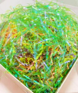 100g紙パッキンラッピング用緩衝材ペーパークッション梱包材プレゼント包装用(レインボーカラー)