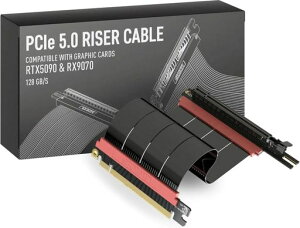 LINKUP-AVA5PCIE5.0���C�U�[�P�[�u��|RTX5090RX9070GPU�ɑΉ�|x16128GB/s���x|PCIe4.0&WRX80/WRX90E�ƌ݊�������|���p�u���b�N40cm(�S��44cm)