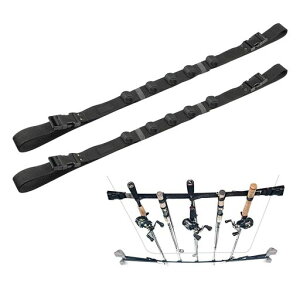 nalainaロッドホルダー車載用5本収納釣り竿立て竿置き天井車内収納ロッドキャリーマジック式車内固定釣り道具ワンタッチで取り付け110~155cmブラック