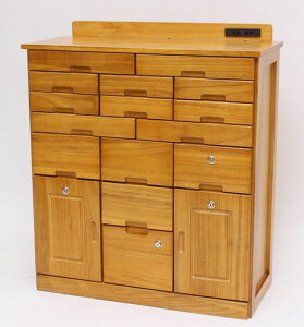 ビータ(Vita)引き出しいっぱいFAX台ライトブラウン幅72x奥行32x高さ83cm72cm幅ラッカー塗装天板厚み:約1.4cm電源口2個使いやすい6種類の引き出し鍵付きストッパー付キャスター