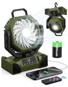 �y2026�V�o�� ���͑����z�L�����v��@ 20000mAh��e�� �A�E�g�h�A ����@ �É� DC���[�^�[ 5�i�K���� 3�F���� LED�f�B�X�v���C �^�b�`���� TYPE-C �[�d�� ������U�� �������[�h �^�C�}�[�c