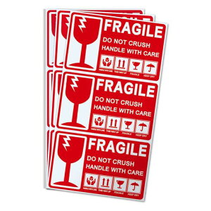 �戵���ӕW���׎D�V�[�����x�������̃X�e�b�J�[10x6cm(30��FRAGILE�����f��)