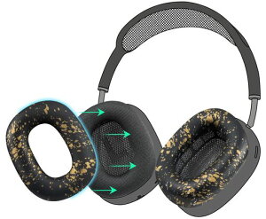 SOULWIT�C���[�p�b�h�J�o�[�P�[�XforAirPodsMax�p���΍�V���R���C���[�J�o�[�ȒP�N���[�j���O�ی�P�[�X�����򉻂Ȃ��h�o�W���ł̃G�N�T�T�C�Y�ɉ��K�t�B�b�g(�u���b�N�S�[���h-1�y�A)