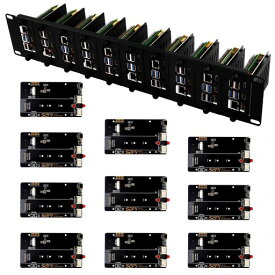 GeeekPi19インチ2UラックマウントRaspberryPi5用PCIetoM.2NVMeSSDアダプター10個付き19インチのサーバーラックに対応