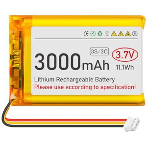 3.7V���`�E���C�I���d�r3000mAh974058�[�d���d�r���`�E���|���}�[�d�rLipo�o�b�e���[JST�s�b�`1.5mm3���R�l�N�^�����ی��H�t���\�j�[Playstation5Dualsense�R���g���[���[