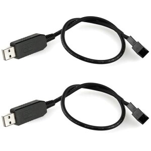 KILIGEN�t���X�s�[�h12V����USB����3�s�������4�s��PC�t�@���X���[�u�t���d���A�_�v�^�P�[�u��(2�p�b�N)