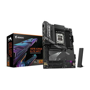 GIGABYTEX870AEliteWIFI7}U[{[h-AMDRyzen9000CPUA16+2+2tF[YVRMAő8000MHzDDR5(OC)A3xPCIe5.0AWi-Fi7A2.5GbELANAUSB