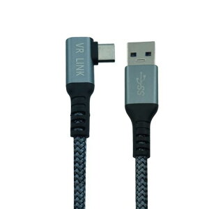 VECASDEN Link�P�[�u�� 3m �i�C�����҂ݑf�� VR�w�b�h�Z�b�g Meta Quest 2/3/Pro/Pico4�ɓK�p USB 3.0 5Gbps�f�[�^�]�� L���^ �Q�[��PC/Steam VR�p USB 3.0����USB C�P�[�u��