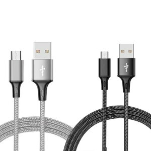 MicroUSB�P�[�u��2m2�{�Z�b�g2.4A�}���[�d�����f�[�^�]��Type-BAndroid�X�}�zPS4�e��@��Ή�SharpAquosSonyXperia�݊�