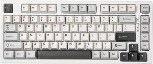 YUNZII YZ75 75% �z�b�g�X���b�v�Ή����C�����X�Q�[�~���O�L�[�{�[�h RGB�o�b�N���C�g BT5.0/2.4G/USB-C�ADye Sub PBT�L�[�L���b�v Linux/Win/Mac�p �Z�K�F�؎擾 (�z���C�g, �K�e�����v�� �C�G���[��)