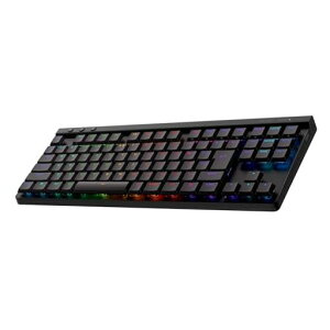 LogicoolG�Q�[�~���O�L�[�{�[�hG515LIGHTSPEEDTKL���^���C�����X�e���L�[���X�L�[�{�[�hG515-WL-LNBK���j�A�Ԏ��Â��ȃ^�C�s���O���{��z��LIGHTSPEEDBluetooth�ڑ��Ή�