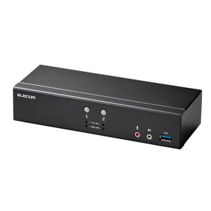 �G���R���p�\�R���ؑ֊�KVM�X�C�b�`DisplayPort(TM)2�|�[�gPC2��ؑ�4K60Hz�G�~�����[�V�����@�\����KVM-NDUS2