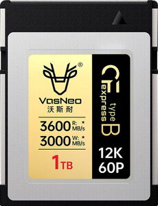 VasNeoCFexpressTypeB�������J�[�h1TB�Ǎ�3600MB/s����3000MB/s12K/4K/RAW���捂���A�ʑΉ��v���t�F�b�V���i���d�lV-CFeB-1TB-4.0