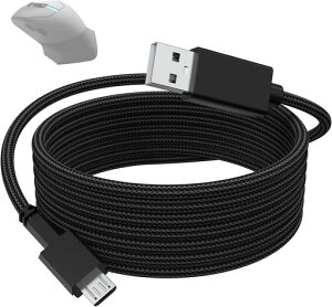 SqrmuekiAlienwareAW610M/AW310M�Q�[�~���O�}�E�X�Ή��[�d�P�[�u��MicroUSB?2m���ϋvUSB�[�d�R�[�h�}�E�X�p�����p�`���[�W���[�P�[�u���u���b�N