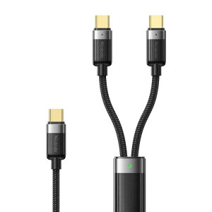 McdodoUSB-C�P�[�u��100W�}���[�d���͎������[2in1CtoC&C�P�[�u��PD�Ή������f�[�^�]���}�O�l�b�g���[���ݖh�~LED���C�g�t���A���~�����O�����ϋv�i�C�����҂�Type-C�R�[�hMacBooki-Pad