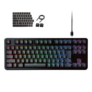 �G���R�� �Q�[�~���O�L�[�{�[�h �L�� V-custom VK310S RGB �e���L�[���X ���J�j�J�� �l�I�N���b�`�L�[�L���b�v �⎲ �X�s�[�h���j�A USB�|�[�g���� TK-VK310SBK