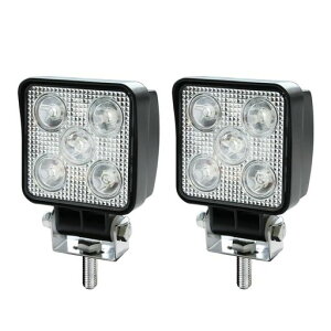 �J�V����(Kashimura) LED���[�N���C�g �R���p�N�g 2�Z�b�gLED5�� ���F 15W 850lm 6000K �m�C�Y�΍� IP67 DC12/24V NML-132