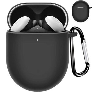 AIYYXX Pixel Buds Pro �P�[�X �S�ʕی� �s�N�Z���o�b�Y�v�� �P�[�X�y�J���r�i�t���z �L�Y�h�~ �ϏՌ� �h�� �h�o �����h�~ �����[�d�\ google pixel buds pro �P�[�X(Pixel Buds Pro ,�u���b�N)