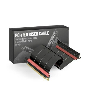 LINKUP-AVA5PCIE5.0���C�U�[�P�[�u��|RTX5090RX9070GPU�ɑΉ�|x16128GB/s���x|PCIe4.0&WRX80/WRX90E�ƌ݊�������|�X�g���[�g�u���b�N15cm(�S��