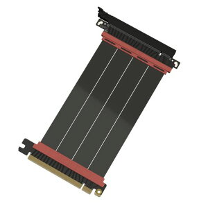 LINKUP - AVA5 PCIE 5.0 ���C�U�[�P�[�u�� | RTX5090 RX9070 GPU�ɑΉ� | x16 128GB/s���x | PCIe 4.0 & WRX80/WRX90E�ƌ݊������� | �X�g���[�g �u���b�N 15cm(�S��