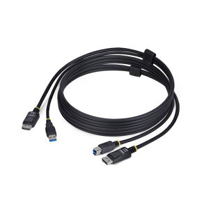 StarTech.comKVM�P�[�u��/1.8m/DisplayPort1.2&USB3.0Type-A-Type-B/4K60Hz/PC�p�\�R�������ؑ֊�p���@��Ή��P�[�u��DU1226-KVM-CABLE