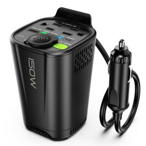 LINGHUANG�C���o�[�^�[�V�K�[�\�P�b�g�R���Z���g150W60HzDC12V��AC100V�ɕϊ��J�[�C���o�[�^�[�C�������g12V�Ԑ�p�ԍڗp�C���o�[�^�[AC100V�R���Z���g2��&USB�}�����d(USB-C