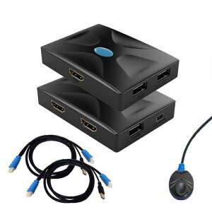 ES-TuneKVMؑ֊21oHDMI4KΉUSB2.0usbؑ֊蓮ؑփXCb`P[uERg[[tdsvWindows/MacΉ{t