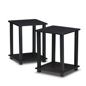�t���m(Furinno) Simplistic �G���h�e�[�u�� 2 ��Z�b�g �J���[:�_�[�N�E�H���i�b�g
