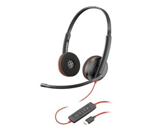 Poly(�����f��) �L���w�b�h�Z�b�g BlackWire 3220 USB-C/A �ڑ� �����p �m�C�Y�L�����Z�����O
