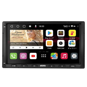 ATOTOS8MSAndroid�i�r2DIN�f�B�X�v���C�I�[�f�B�I�A8�R�A4GB+32GB7�C���`QLED�A���h���C�h�i�r�A���C�����XCarPlay&AndroidAuto�y4GLTEWiFi�Ή�/BT/USB�e�U�����O�z�A�f���A��