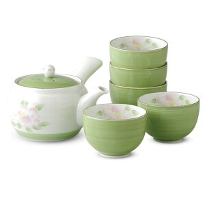 ݂̂:LcĎᑐRԋ}{ZbgJapaneseTeaset(Teapotx1pcs/Cupx5pcs)Porcelain/Size(cm)17x14.5x9.5Cup8.8x5.5/No:739074
