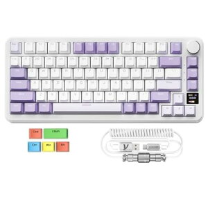 ZIYOULANGxATTACKSHARKX85PRO�Q�[�~���O�L�[�{�[�h3���[�hGasket�\���f�B�X�v���C�t���u���[�x���[���z�b�g�X���b�v�\���C�����X2.4G����bluetooth5.0USB�L���L�[�}�b�v�v���O����