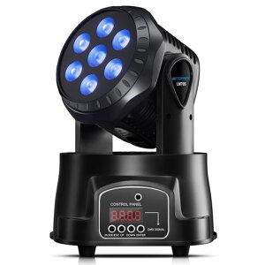 BETOPPER ���[�r���O���C�g 7x8W RGBW LED ����Ɩ��f�B�X�R���C�g �X�e�[�W���C�g7�F�ϊ� DMX512 9/14CH �p�[�e�B���C�g DJ disco light for party ������] �����A��