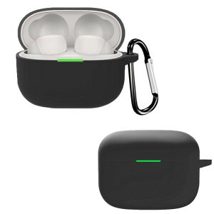 AIYYXX Linkbuds s �P�[�X �Ή� sony linkbuds s wf-ls900n �t��V���R�� �P�[�X �S�ʕی�J�o�[ �L�Y�h�~ �ϏՌ� �����[�d�\ �h�� �h�o �����h�~ �J���r�i�t�� (�u���b�N)