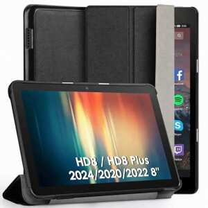 GeeRic Fire HD 8/8 Plus 8�C���`�Ή� �P�[�X Fire HD 8 (2024/2022/2020�N���� ��12/10����p) �Ή� �ی�J�o�[ �^�u���b�g�P�[�X �蒠�^ �X�^���h�P�[�X �I�[�g�X���[�v�@�\ �y�� ���^ �ϏՌ�