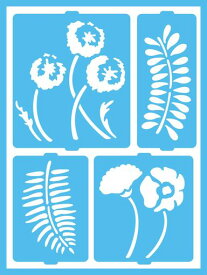 デコアートパティオペイントステンシルボタニカルガーデン18081003