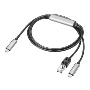 �T�����T�v���C�}���[�d�Ή�USBType-CLAN�ϊ��P�[�u��(Gigabit�Ή��EPD100W�E1m)KB-SL6CLANPD1BK