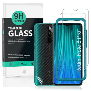 Ibywind �Ή� Redmi Note 8 Pro �K���X�t�B���� 2 ���ی�t�B���� �K�C�h�g�t�� �����Y�J�o�[(1��)�w�ʃV�[�g(1��) ���菝�h�~�ϏՌ��d�x 9H�����K���X�t�B�����y���炩�Ȏ�G��z�y�C�A�[���z�y�c