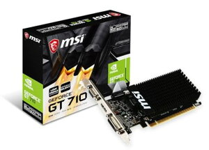 MSI �t�@�����X�E���[�v���t�@�C���Ή� GeForce GT 710 �O���t�B�b�N�X�J�[�h ������2GB���f�� GT 710 2GD3H LP