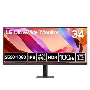 LGEgChj^[UltraWideMonitor34U511A-B34C`/2560x1080/100Hz/MBR1ms/IPS/sRGB99%/DisplayHDR