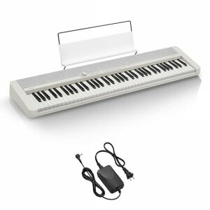 �J�V�I(CASIO)�d�q�L�[�{�[�hCasiotoneCT-S1-76WE(�z���C�g)76���ՃL�[�{�[�h���i�ʂȉ��F�ŕ��L���W�������̋Ȃ����t�\