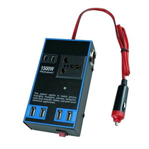 Cryfokt1500W�J�[�p���[�C���o�[�^�[12V24VDC-110V220VAC�ԗ��v���O�A�_�v�^�[�R���o�[�^�[USB�}���[�d�|�[�gAC�R���Z���g�|�[�g�J�[�`���[�W�g���b�N�z�[���R���Z���g�p