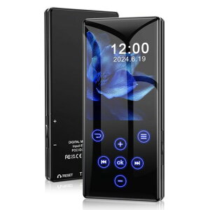 MP3�v���[���[64GB����Bluetooth5.0�Ή��ő�128GB�܂Ŋg���\SD�J�[�h�Ή�MP3�v���C���[2.4�C���`����HIFI�����X�s�[�J�[���ڑ��@�\���y�v���[���[����^�b�`�{�^�������Đ����ԏ��^�y��