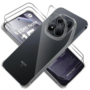 �y2+1�Z�b�g�z�Ή�REDMINote15Pro5G/RedmiNOTEPRO155G�P�[�X�K���X�t�B����2���t�������^TPU�N���A�P�[�X���΂ݖh�~�����K���X9H�d�x�����ߗ��w��h�~�C�A�[����U�h�~�ϏՌ�