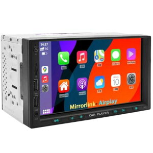 �yKASUVAR KAR7W�z2DIN 7�C���` �f�B�X�v���C�I�[�f�B�I ����CarPlay/AndroidAuto�Ή��u5.0 GHz�ڑ��������Łv