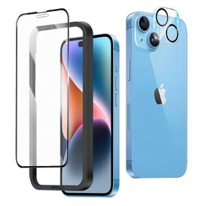 ���Ɏq����򂳂炳��t�B�����K�C�h�g�t��iPhone15Plus�p�K���X�t�B�����y1��+1���z�����Y�ی�t�B�����t�t���J�o�[iPhone14Plus�p�A���`�O���A�����K���X�t���ی�t�B�������˖h�~�ڂɗD����