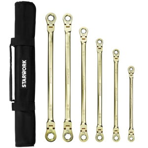 STARWORK TRUE MECHANICTM GPlatingTM 6�{�g. 2-IN-1, 120T, �t���b�N�X�w�b�h, �_�u���{�b�N�X�G���h, ���`�F�b�g�����`�Z�b�g�A�v���t�F�b�V���i�� ���[�ܕt