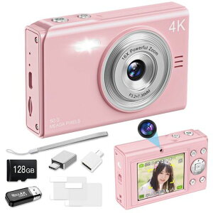 Moledro4K�f�W�^���J�����f�W�J��5000����f�����d���@�\�f���A���J����128GB�}�C�N��SD�J�[�h�t��16�{�f�W�^���Y�[����U��␳�猟�o�E�F�u�J�������B��֗�2.88�C���`���ʃo�b�e���[���c